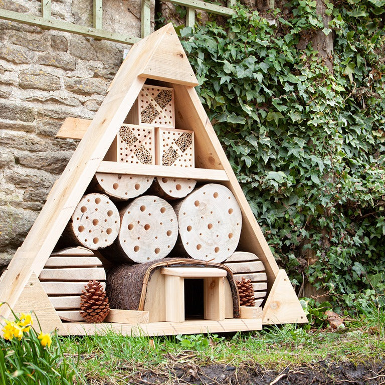 The Crittacabin Wildlife Habitat - Education Triangle - House Hedgehogs & Beneficial Insects